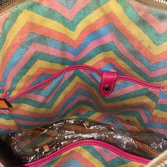 Dooney & Bourke Blue Claremont Domed Crossbody Satchel Bag - Picture 7 of 7